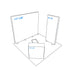 10x10 Booth Backlit Display Kit 05 - PIXLIP USA